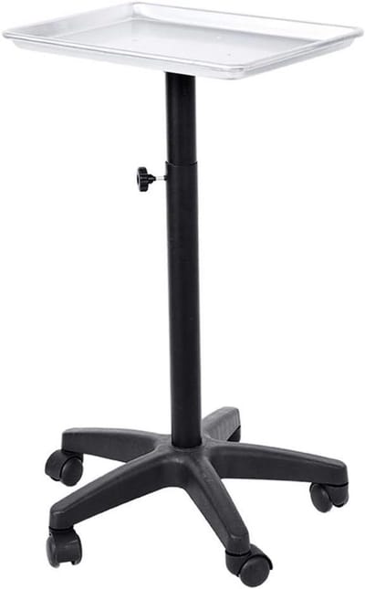 Jhubersproducts - Rolling Salon Tray Trolley - Aluminium Kapsalon