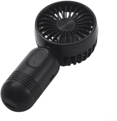 Snelle USB-oplaadbare ventilator, draagbare miniventilator, 3 windsnelheden, onmisbaar op reis (roze)
