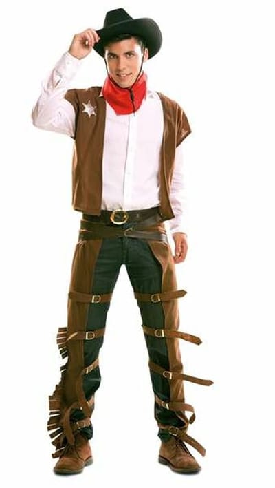 Kostuums voor Volwassenen My Other Me Bruin Cowboy - S