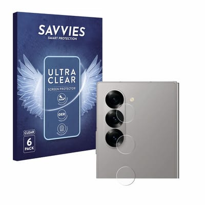 Savvies - Screenprotector voor Samsung Galaxy Z Fold 6 5G (ALLEEN Camera Lens) - Folie Beschermfolie transparant 6 Stuks
