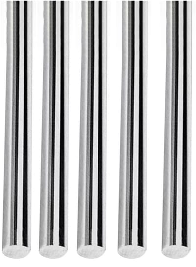 Dailygoods- Ronde Staaf 304 Roestvrij Staal - 2.4mm x 100mm - Solid Staven - DIY Craft - Modelauto/Vliegtuig/Schip - Duurzaam en Hard