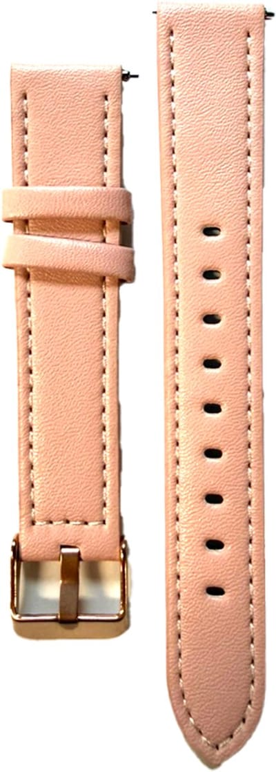 Roze PU Leren bandje geschikt voor Garmin Venu 2s/3s, Vivoactive 4s, Forerunner 255s/265s, Huawei Watch GT 5 Pro/5/4 - 41/42MM - 1 stuk - CHPN