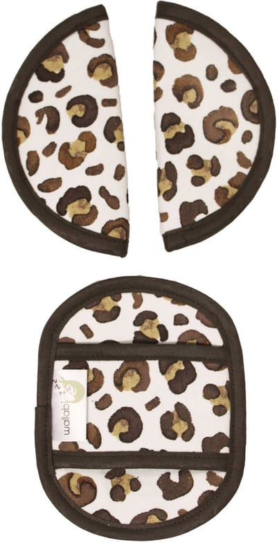 Gordelbeschermer voor Baby - Universele Gordelhoes geschikt voor vele merken - Gordelkussen voor Autostoel Groep 0 - Panter - Leopard