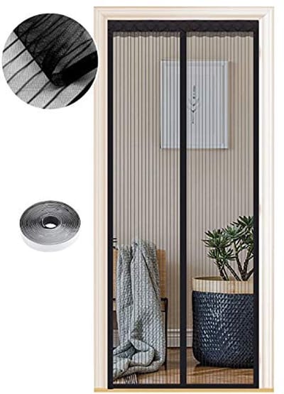 Magnetisch Vliegengaas voor Deuren 90x215 cm, Muggennet Hordeur voor Balkondeur, Terrasdeur, Automatisch Sluitend