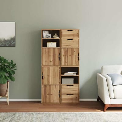 vidaXL - Bijzetkasten - 4 - st - ODDA - 40x24x79 - cm - massief - grenenhout