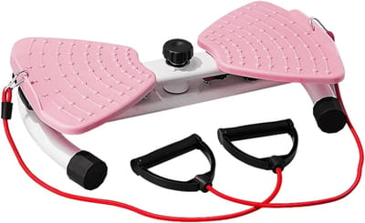 Torsiemachine - Buiktrainer - Thuis sporten - Stil en robuust - 51 x 34 cm - Roze