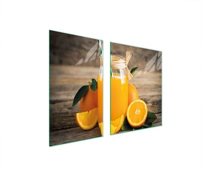 TMK ArtDeko - Snijplank - Gehard Glas - 100x52 cm - Vruchtenmotief