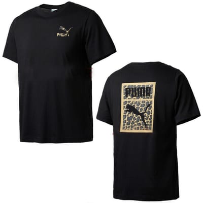 Puma Wild Pack Tee Heren Korte Mouwen T-shirt Casual Zwart 578329 51 A22D