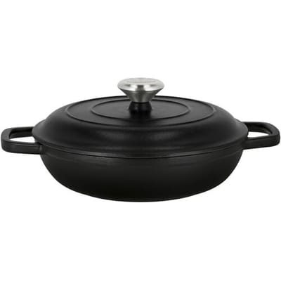 SILVERCREST Gietijzeren hapjespan, Ø25 cm (Zwart)