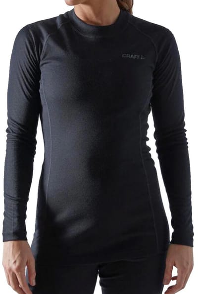 Craft extra warm Thermoshirt dames - Lange mouw - Core Warm - Zwart / 4XL