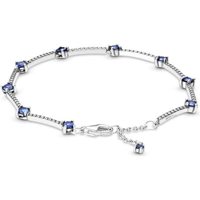 Sprankelende Margriet Bloem Pave Schakelketting & Stenen Ster 925 Sterling Zilver Armband Passend Armband Kralen Bedels Diy Sieraden white
