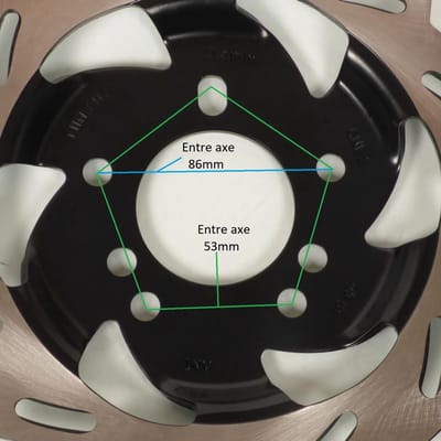 Disque de frein avant origine pour Scooter Sym 50 Orbit Ii 4T 2018 à 2020 Neuf