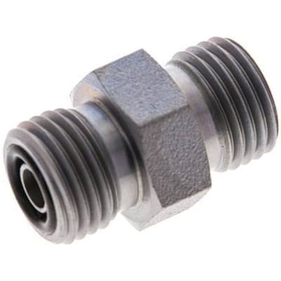 UNF 9/16''-18 Verzinkt Stalen Borstnippel ORFS 630 Bar - Hydrauliek [2 Stuks]