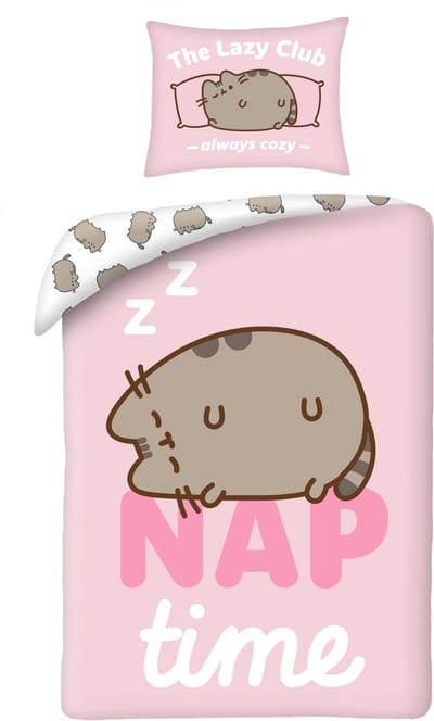 Pusheen Dekbedovertrek Nap Time - 140 x 200 cm + 70 x 90 cm - Polyester