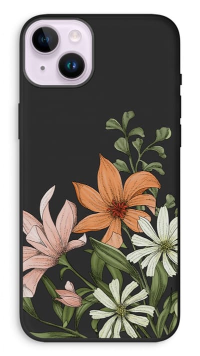 Case Company® - Hoesje geschikt voor iPhone 14 Plus hoesje - Floral bouquet - Biologisch Afbreekbaar Telefoonhoesje - Bescherming alle Kanten en Schermrand
