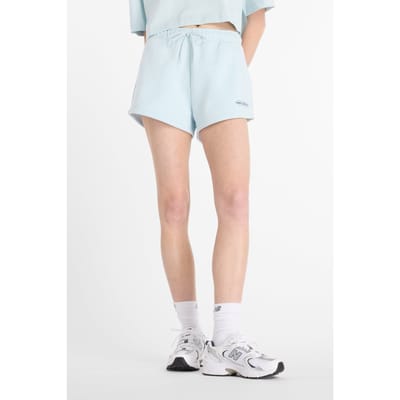 New Balance Reimagined Fleece Short Frostedg Taglia: L | Pantaloncini Sportivi Outlet | Donna