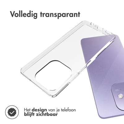 Accezz Hoesje - Geschikt voor Oppo A40 / Oppo A40M / Oppo A60 (5G) - Clear Backcover - Transparant