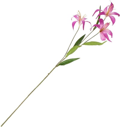 Kunstbloem tijgerlelie 100cm paars