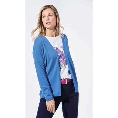 Cardigan - blauw - Gr. 42 van Goldner Fashion