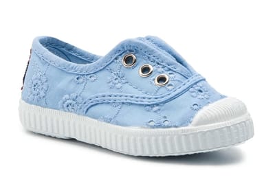 Cienta Meisjes Sneaker Borduur | Blauw | Maat: 32