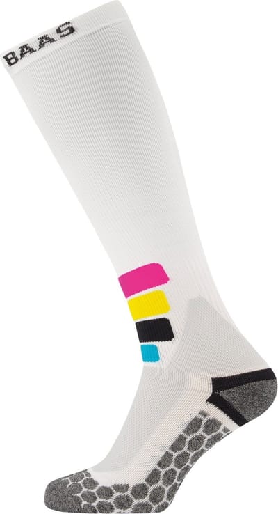 Poederbaas Skisokken Compressie Technical Pro Merino Wit-39/42