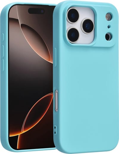 TUNIQ Back cover voor iPhone 17 Pro - Slank ontwerp - Verhoogde camerabescherming - Coral Blue