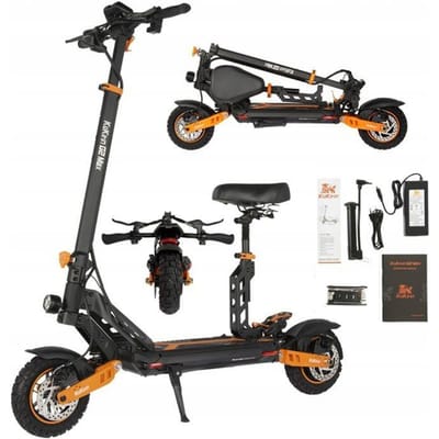 Trottinette Électrique KUKIRIN G2 MAX 10*2.75 '' Pneus Pneumatiques Tout-Terrain 48V 20Ah Batterie 80km Portée 3 Vitesses noir