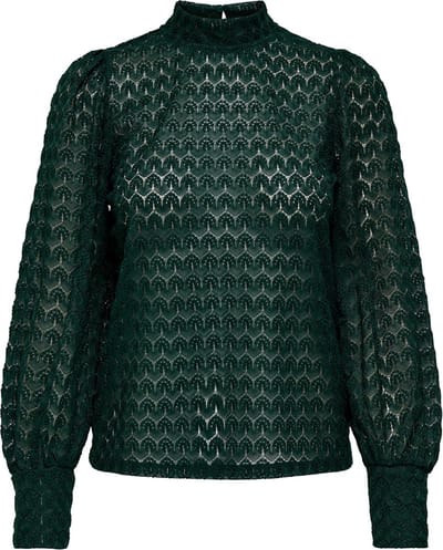 Jacqueline de Yong avery l/s lace top jrs noos 15268408 chocolate torte