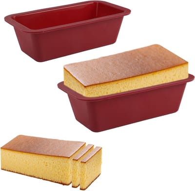 Set van 2 Siliconen Bakvormen voor Brood, Toast en Taart - Mini Mallen 15.5 x 8.5 x 4.5 cm voor Perfecte Bakresultaten