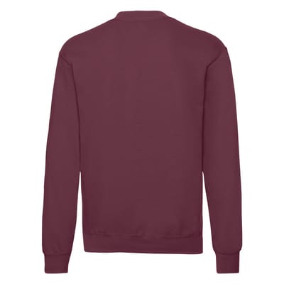 Fruit of the Loom Unisex Sweatshirt met Klassieke Schouder (Bourgondië)