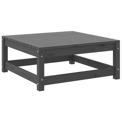 vidaXL - Tuinvoetenbanken - 2 - st - met - kussens - massief - grenenhout - grijs