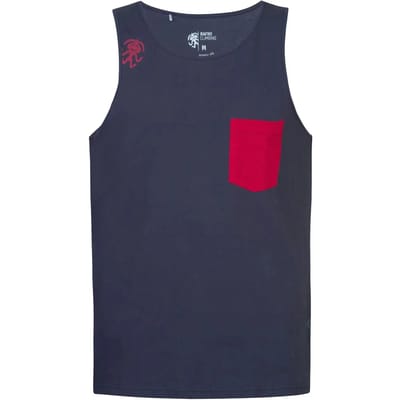Rafiki Slab Lt Mouwloos T-shirt Blauw L Man