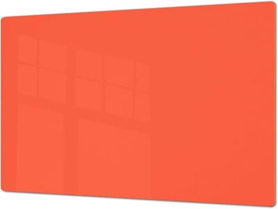 Glazen Keukenbord - Kookplaatbeschermer Snijplank - Keukenwerkblad Beschermen - Slag en breukvast - 80 x 52 cm - Oranje
