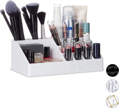 make-up organizer - 16 vakken - cosmetica - lippenstift houder - wit