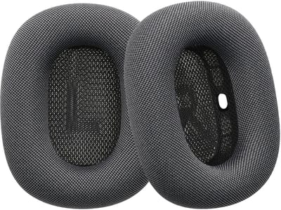 kwmobile Vervangende Oorkussens Voor Apple AirPods Max / AirPods Max 2 Oorkussens - Verbeterde Kwaliteit - Noise Cancelling Oorkussens in donkergrijs
