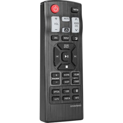 COV30748163 Afstandsbediening ABS Zwart Soundbar Controller Onderdelen Vervanging voor LG Soundbar black