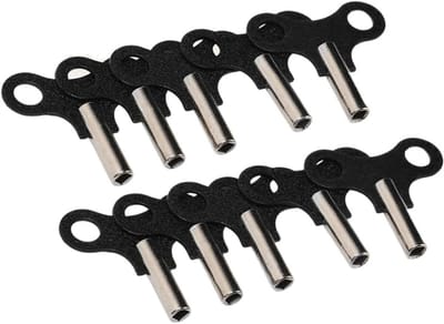 Klok Opwindsleutel - Mechanisch Gereedschap - Klok Repareren - Antislip Handgreep - 10 Stuks - Staal