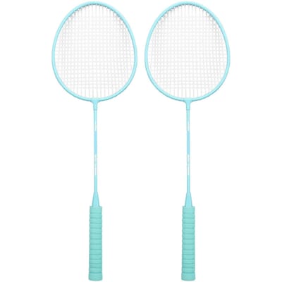 Set de Badminton 2 Joueurs Haute Valeur Manche en Éponge Léger avec 1 Sac de Transport 3 Volants white
