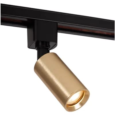 Lucide TRACK RITMO Railspot - 1-fase Railsysteem / Railverlichting - 1xGU10-MR11 - Mat Goud / Messing (Uitbreiding)