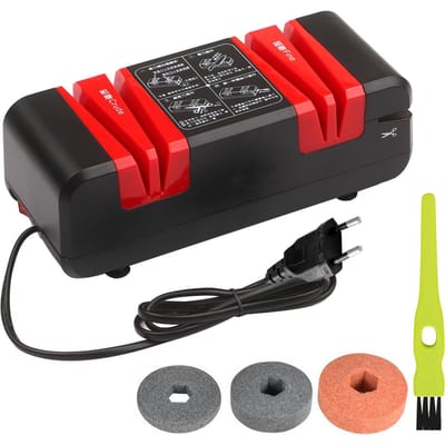 Professionele elektrische messenslijper Multifunctionele automatische snijslijpers met afschuining van 15 graden EU Plug Set 2