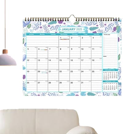Wandkalender 2025 - Jaarkalender Planner - Planning Organisatie - Dikke Papier Kwaliteit - 30x22cm