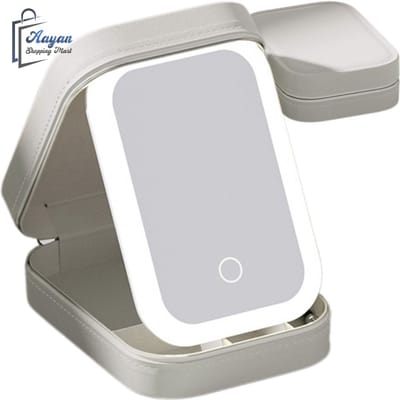 Draagbare Cosmetische Tas met LED Spiegel – Oplaadbaar – 77222
