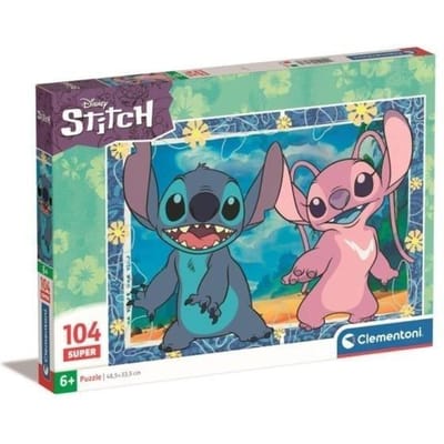 Clementoni - Puzzel - 104 Stukjes - Stitch en Angel - Disney Puzzel - Vanaf 6 jaar