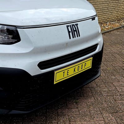 Borden autoverkoop (10x) | "Te koop" | 52 x 11 cm | Verkopen | Auto | Cars | Wagen te koop | Nummerplaat | Autohandelaar | Kenteken | For sale | Kentekenplaat | Geel | 10 stuks