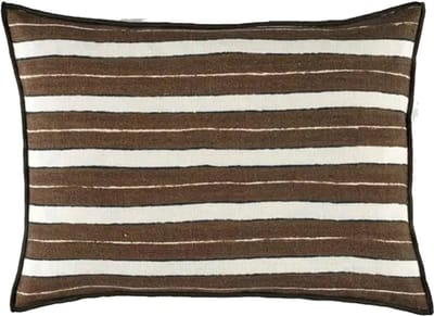 Secret stripe kussen Elitis - kaki