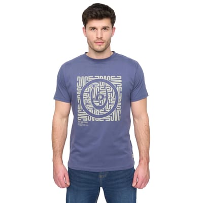 Duck and Cover Heren Pixalate T-Shirt (Marineblauw)