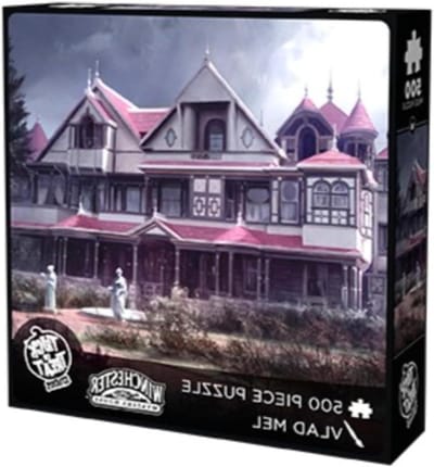 Puzzel Huis - Legpuzzel 500 Stukjes - Ontspanning Thuis - Victoriaanse Architectuur - 18x24 Inch - Roze