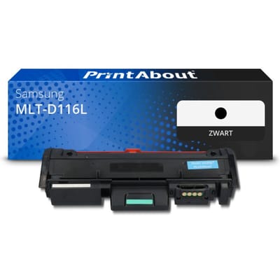 PrintAbout huismerk Toner MLT-D116L (SU828A) Zwart Hoge capaciteit Geschikt voor Samsung