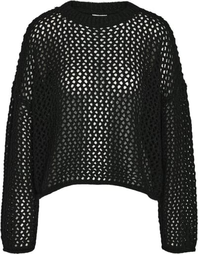 Noisy may Trui Nmjudey L/s O-neck Knit Fwd S 27030249 Black Dames Maat - S