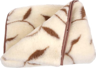 Wollen Deken Plaid 200x240cm 100% zuivere Australische Merino scheerwol 450 g/m² Bladmotief Woolmark-certificaat